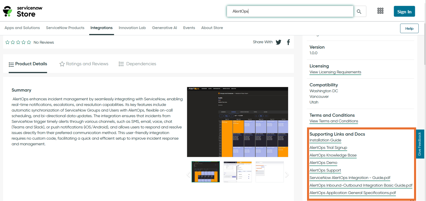 ServiceNow (Marketplace Application)
