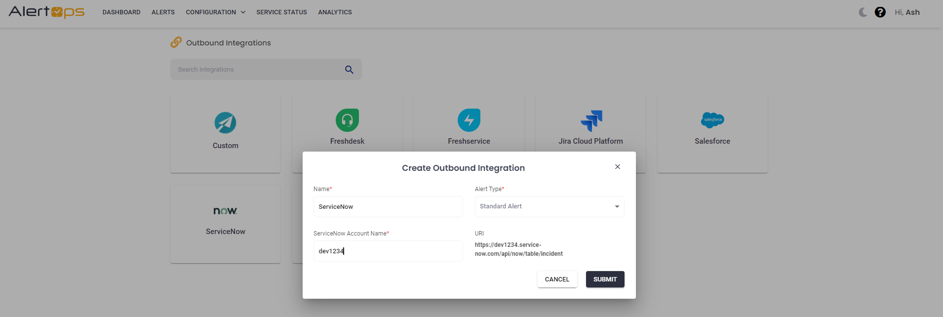 ServiceNow (Marketplace Application)